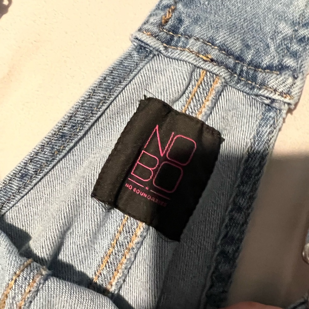 Blue Jean over-all shorts